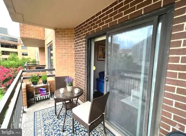 a outdoor living space with furniture