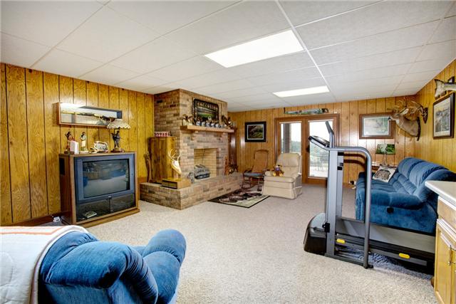 215 Carter Road Pulaski, TN 38478 - Photo 17 of 20 Basement - Finished space of 872 square feet with fireplace and wet bar w/ sink + access to the back patio. A great man cave!