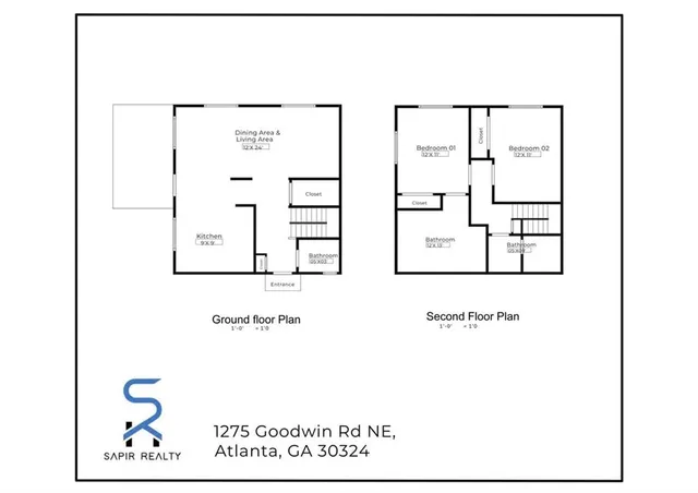 $1,900 | 1277 Goodwin Road Northeast, Unit 1275, Atlanta, GA 30324