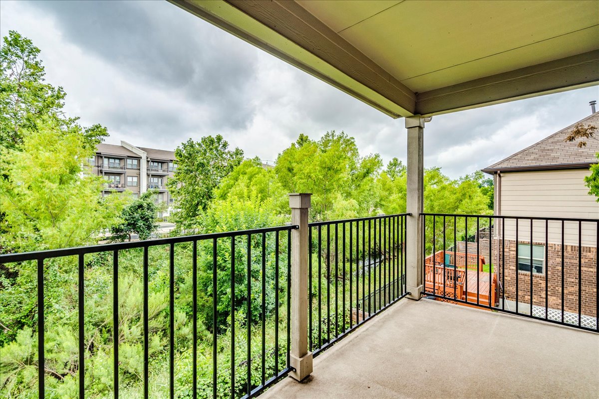 10515 Turnbull Loop Austin, TX 78717 - Photo 26 of 38 Covered balcony off master bedroom with greenbelt views