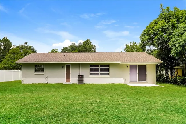 a house view with a garden space