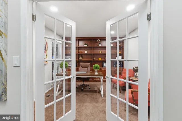 a room with furniture