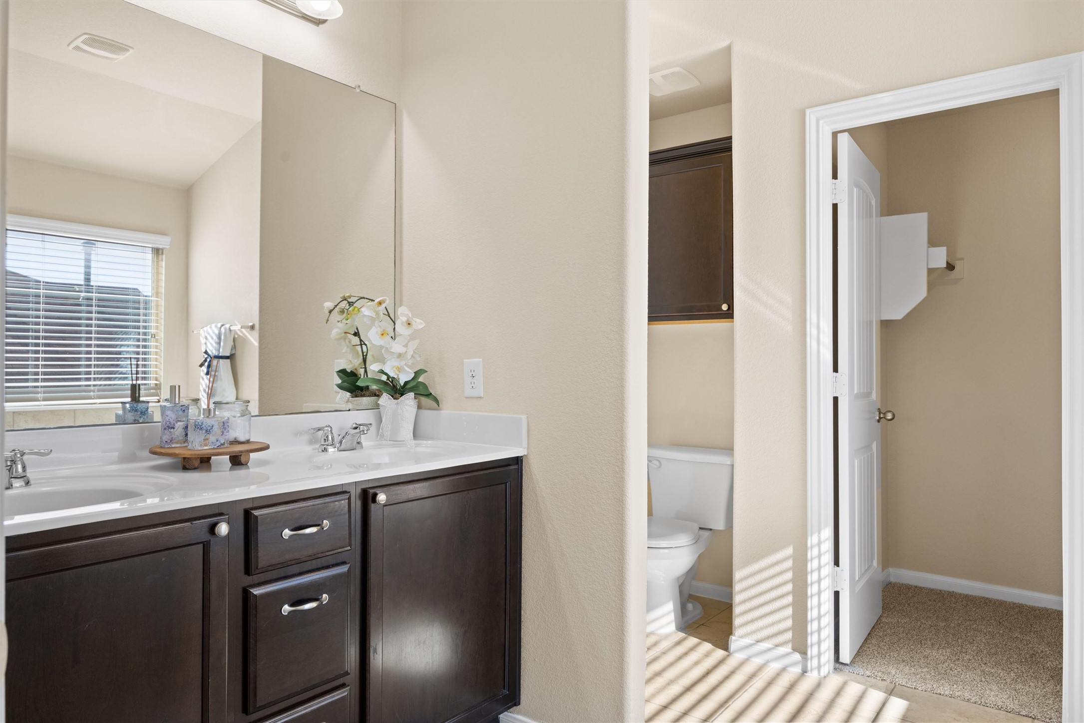 18120 Moreto Loop Pflugerville, TX 78660 - Photo 21 of 28 Owners' Bath with double vanity and large walk in closet