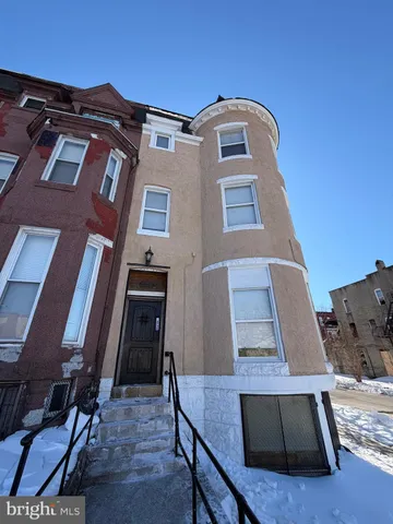 a front view of a building