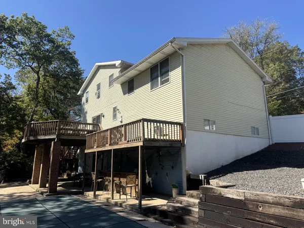 a view of an outdoor space and deck