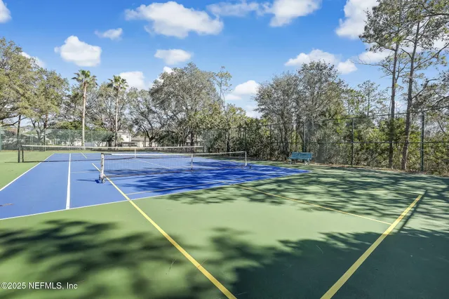 a view of a lake with outdoor space