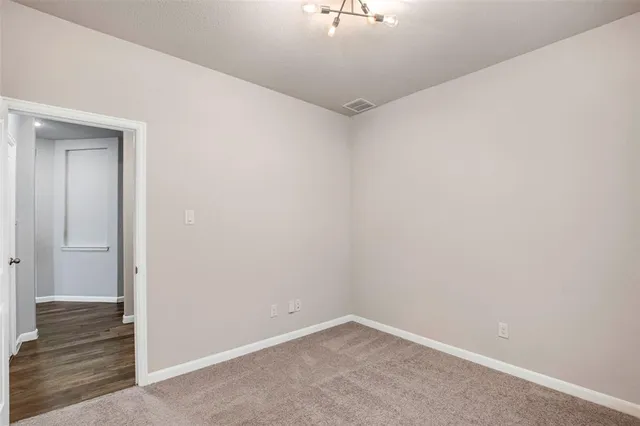 a view of an empty room