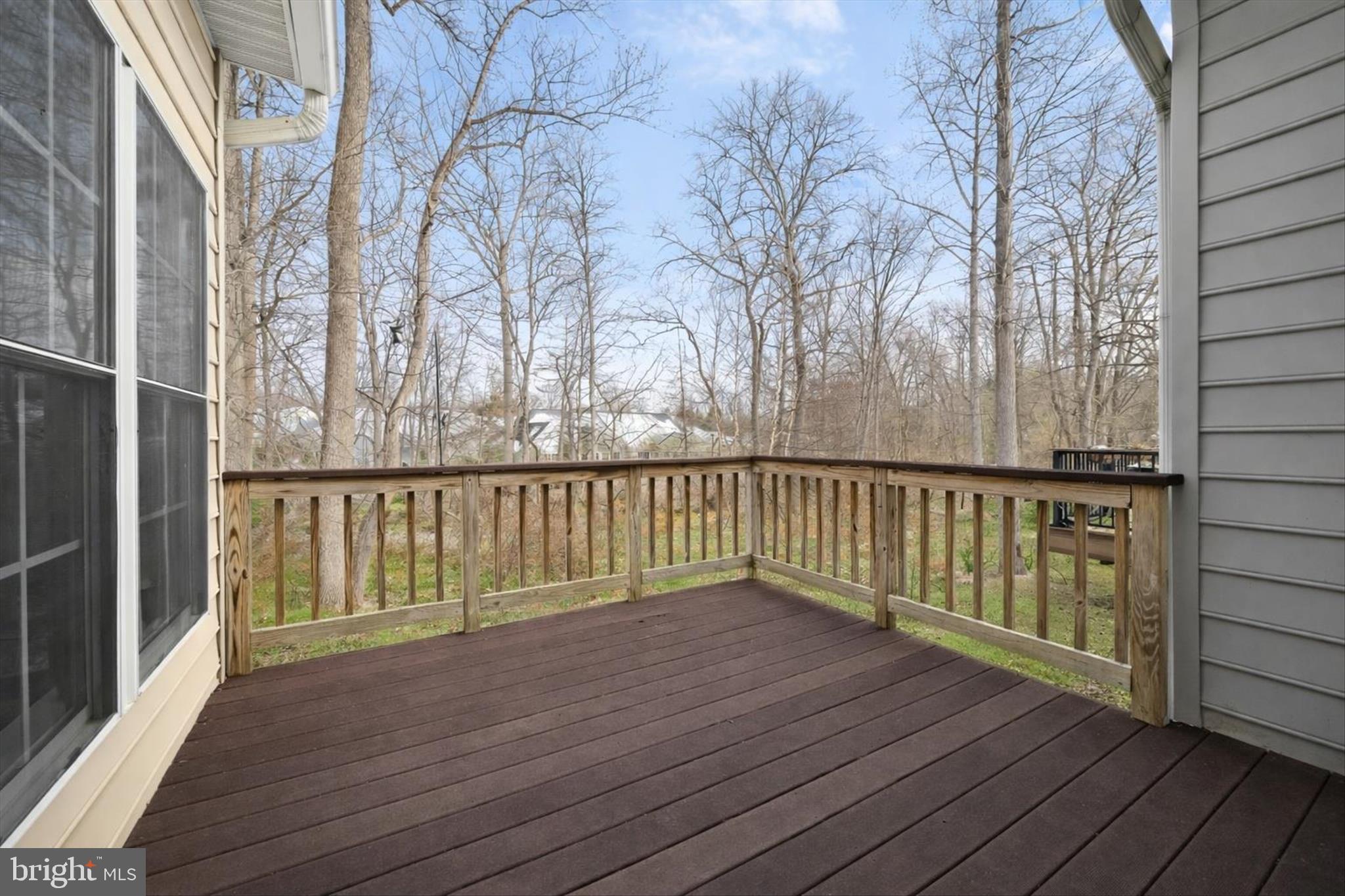 6428 Hickory Overlook, Unit 71 Columbia, MD 21044 - Photo 19 of 63 a view of wooden balcony with wooden floor