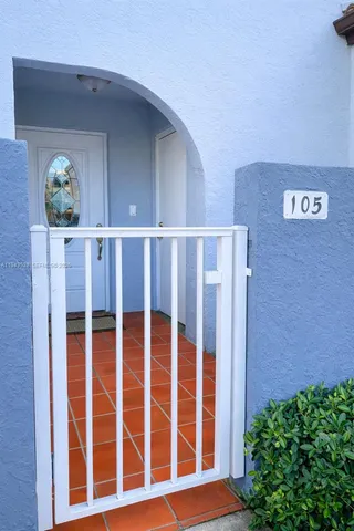 a view of front door