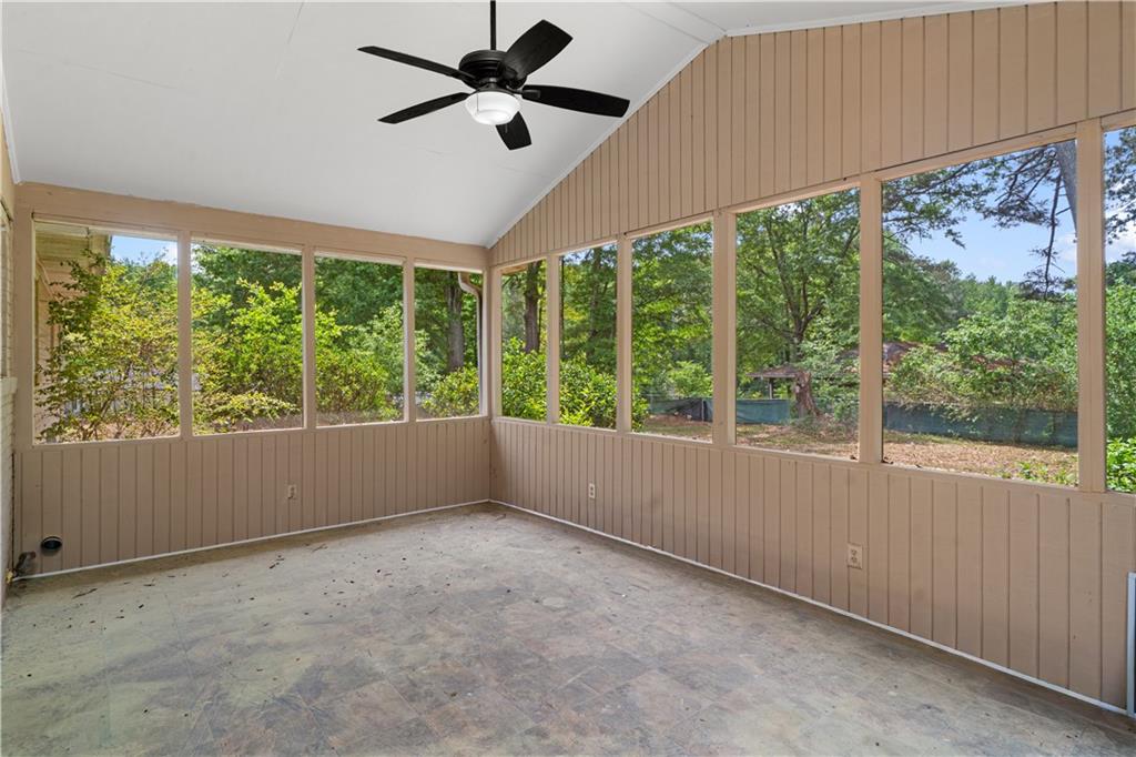 4776 Duncan Drive Powder Springs, GA 30127 - Photo 16 of 24 a view of room with window and ceiling fan