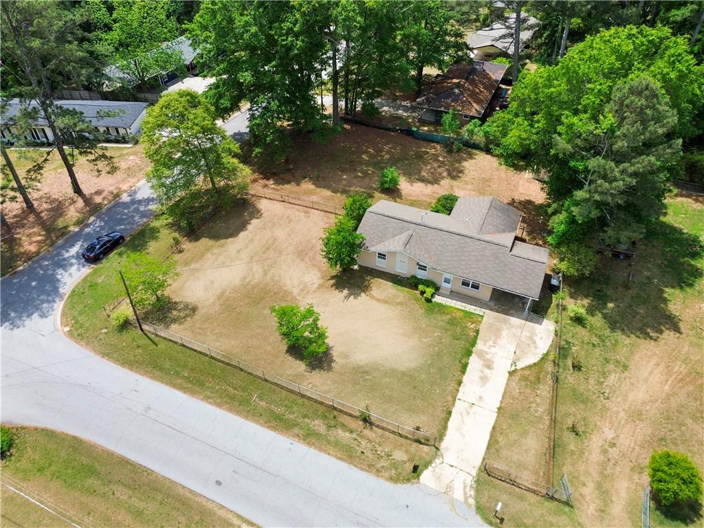 4776 Duncan Drive Powder Springs, GA 30127 - Photo 4 of 24 an aerial view of a house with a yard basket ball court