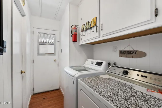 a room with storage and utility