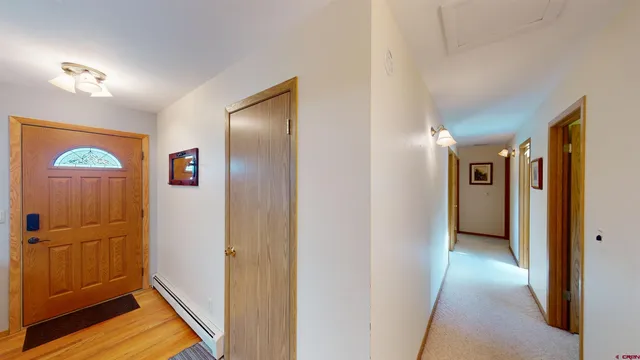 a view of hallway with elevator