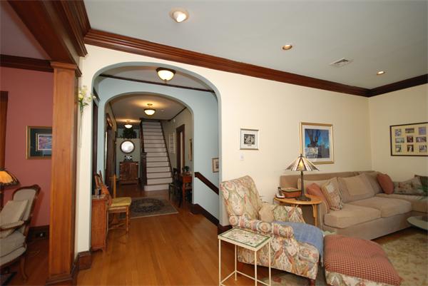 51 Winthrop Road, Unit 2 Brookline, MA 02445 - Photo 15 of 20 a living room with furniture and a chandelier