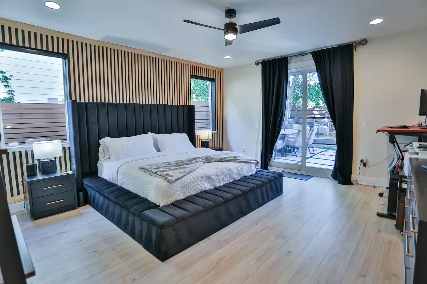 2203 Thornton Road, Unit A Austin, TX 78704 - Photo 11 of 22 primary bedroom with direct access to pool/yard