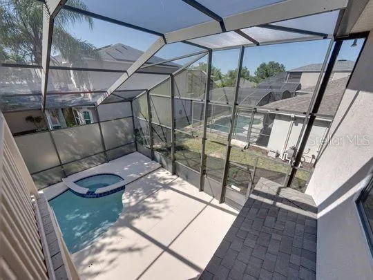 a view of a indoor swimming pool