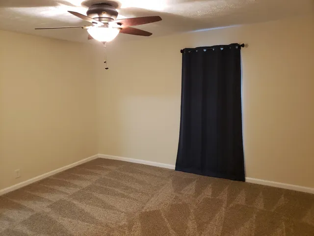 a view of a closet in a room