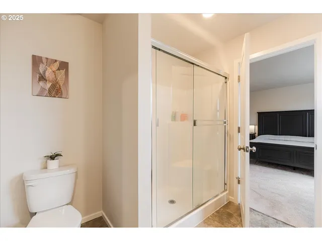 a view of a street with a houses