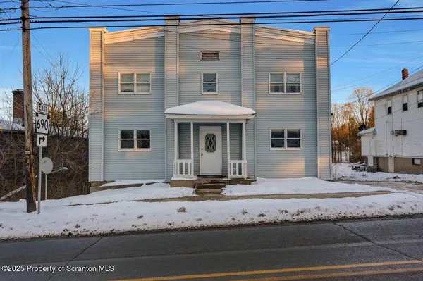 a front view of a house