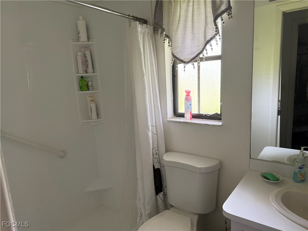 2260 Thompson Road Alva, FL 33920 - Photo 9 of 13 a bathroom with a toilet sink and mirror