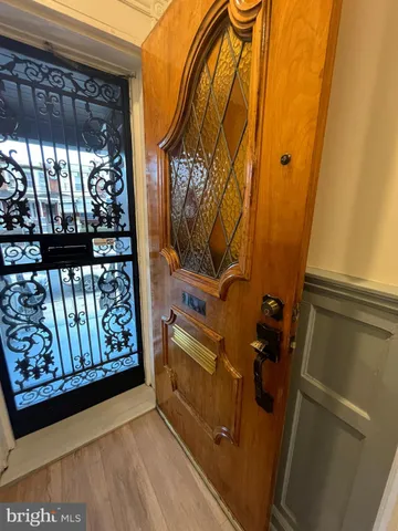 a view of front door of house