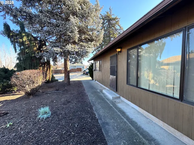 a view of outdoor space with seating area