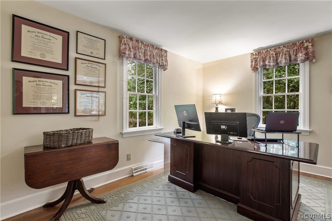 14140 Netherfield Drive Midlothian, VA 23113 - Photo 19 of 48 a view of a workspace with furniture and a window