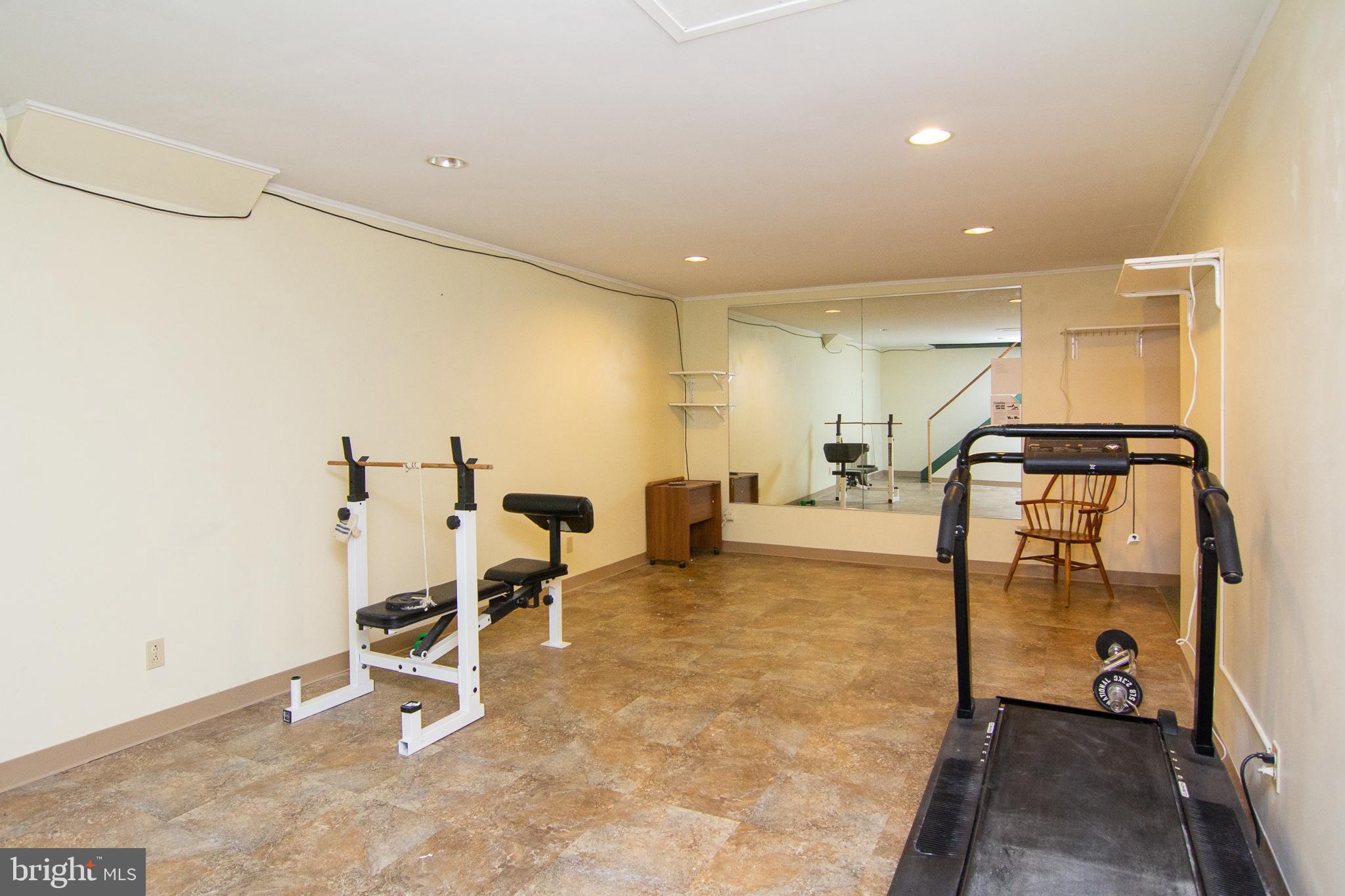 4208 Arthur Shipley Road Westminster, MD 21157 - Photo 26 of 35 Lower level w/wall mirror - dance? exercise?