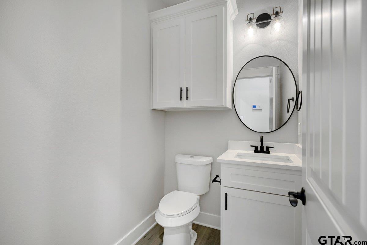 15531 Sugar Rdg Lane Flint, TX 75762 - Photo 21 of 45 a bathroom with a sink mirror and toilet