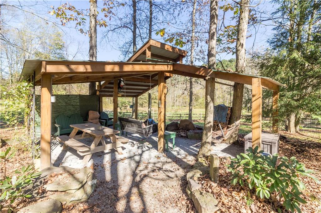 339 Cottage Road Clinton, PA 15026 - Photo 24 of 25 Party pavilion has a huge open fire pit as well as electricity
