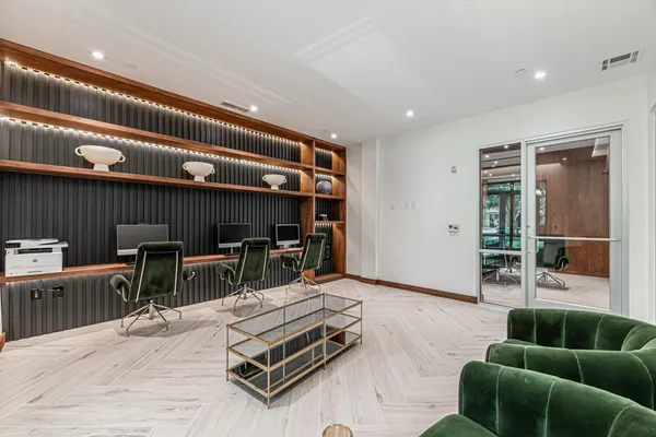 a room with furniture