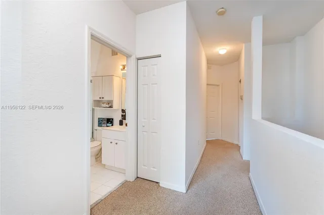 a view of a bathroom with a bathroom