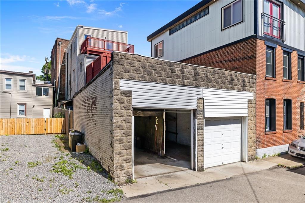 80 South 12th Street Pittsburgh, PA 15203 - Photo 38 of 43 a front view of a house with a garage