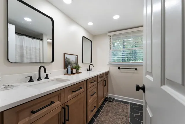 a utility room with washer and dryer