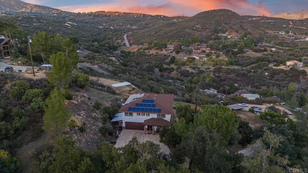 20591 Sycamore Springs Road Jamul, CA 91935 - Photo 43 of 53 an aerial view of a house with mountain view