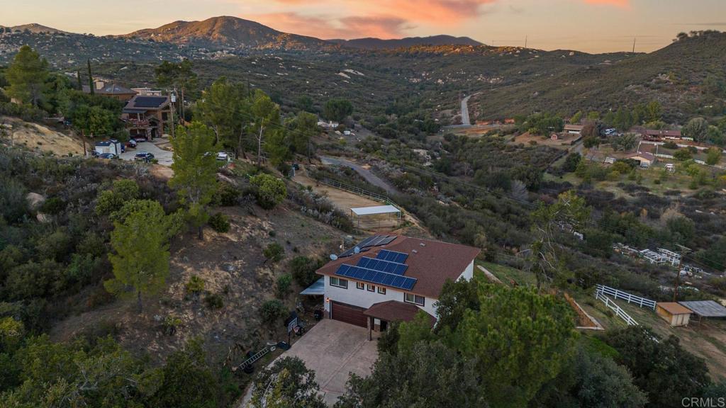 20591 Sycamore Springs Road Jamul, CA 91935 - Photo 50 of 53 an aerial view of a house with mountain view
