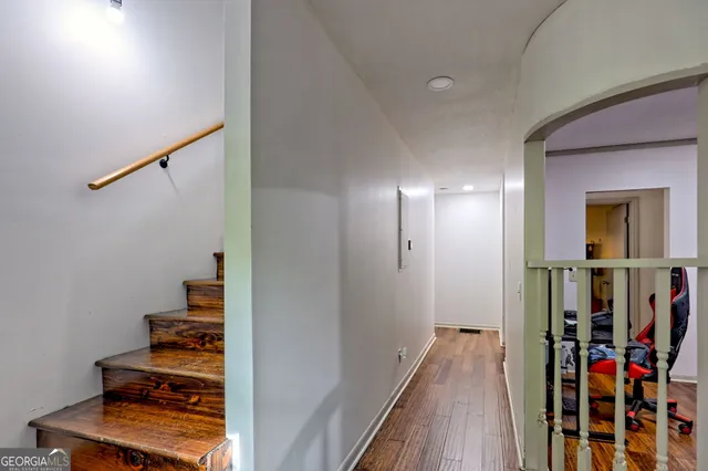 wooden floor in an empty room