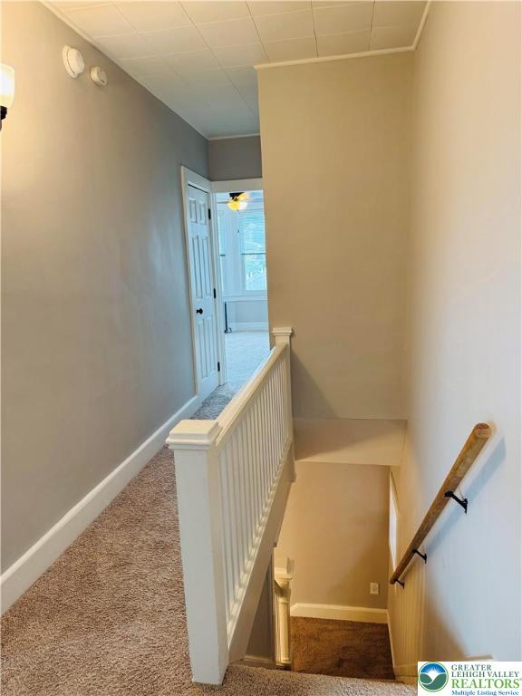 823 Spring Street Bethlehem, PA 18018 - Photo 19 of 39 a view of staircase with railing and white walls