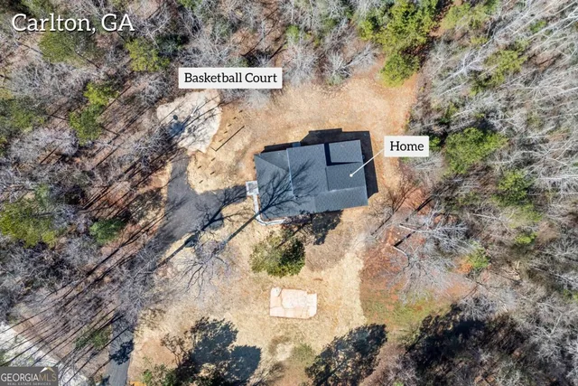 a view of a lake with a mountain in the back