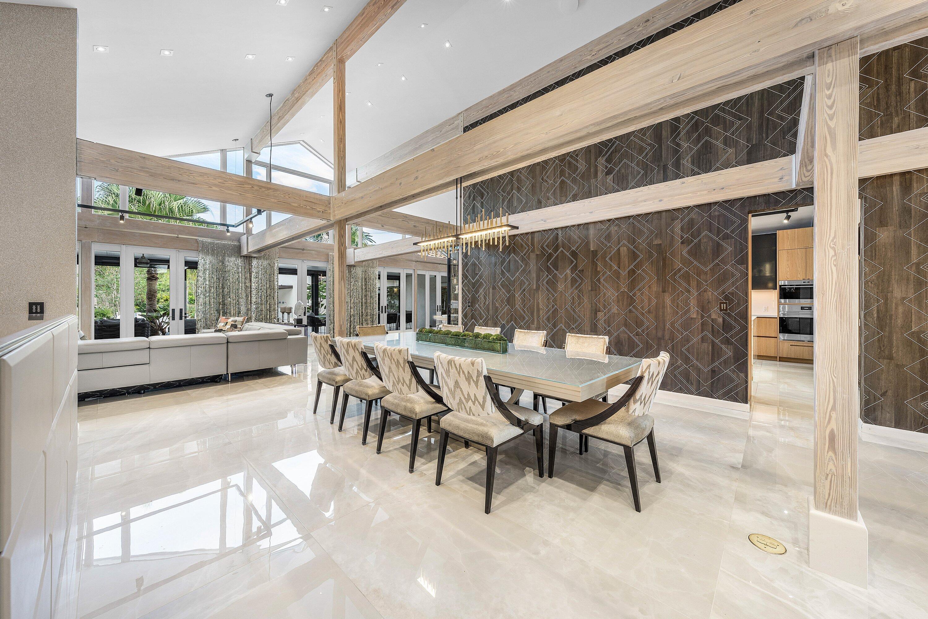 6641 Giralda Circle Boca Raton, FL 33433 - Photo 18 of 116 a dining room with furniture and a floor to ceiling window