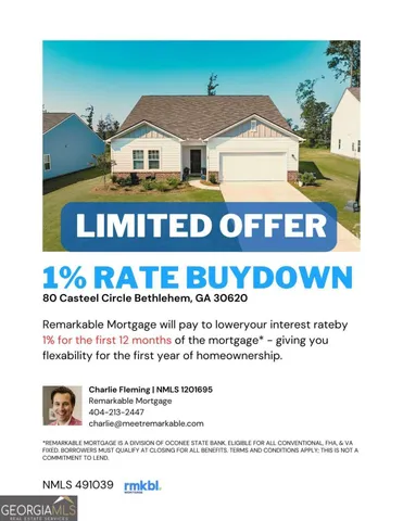 $399,900 | 80 Casteel Circle, Bethlehem, GA 30620