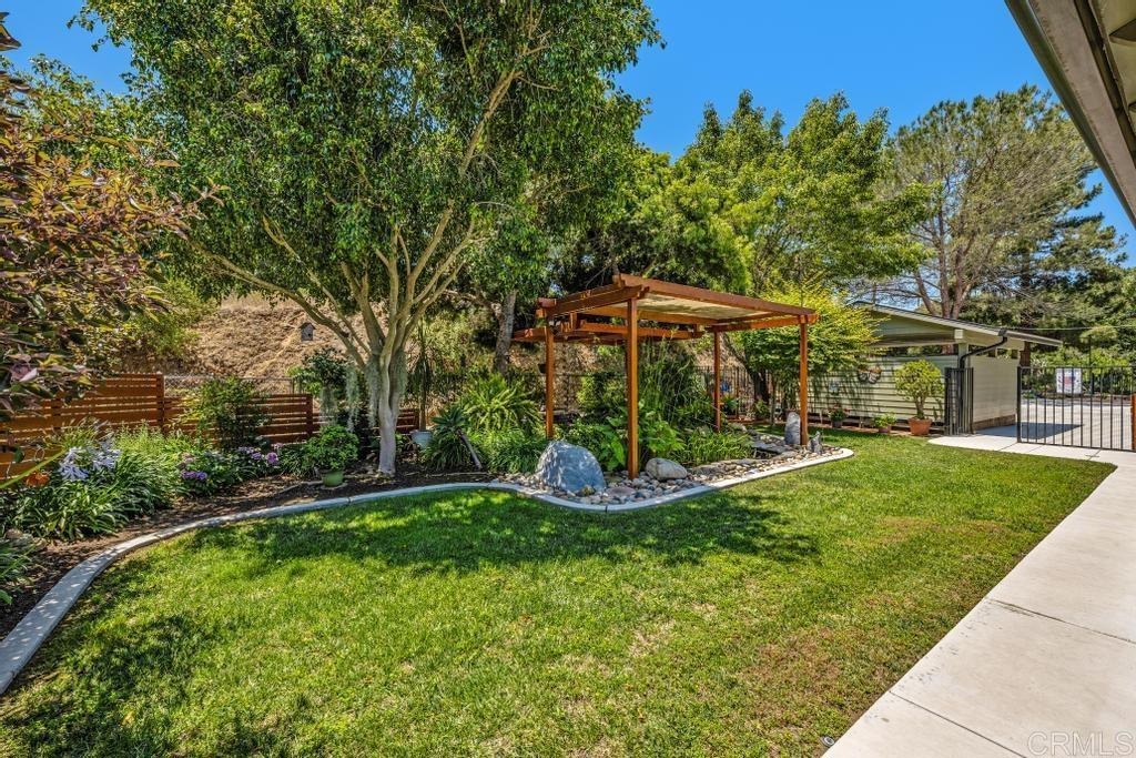 1057 Riverview Drive Fallbrook, CA 92028 - Photo 32 of 69 a view of a backyard with a garden