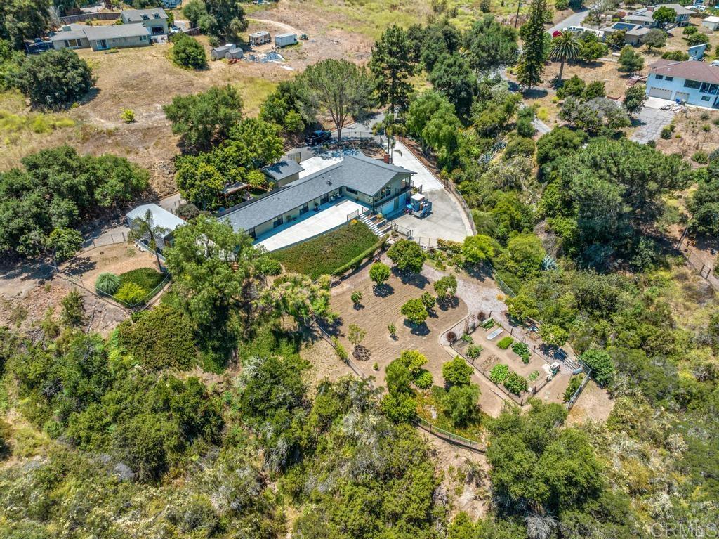 1057 Riverview Drive Fallbrook, CA 92028 - Photo 63 of 69 an aerial view of residential house with outdoor space and trees all around