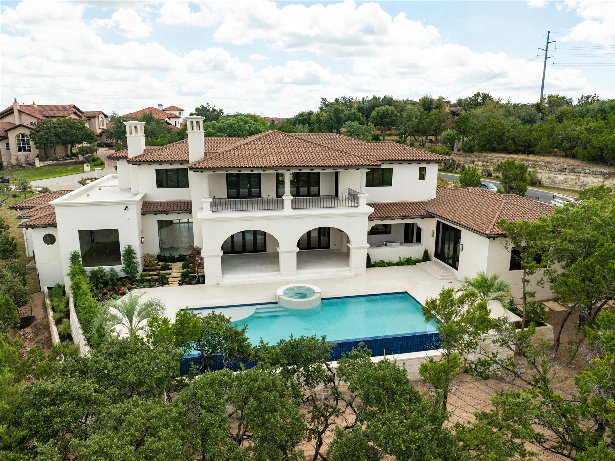 1104 Marly Way Austin, TX 78733 - Photo 13 of 13 an aerial view of a house with yard patio and swimming pool