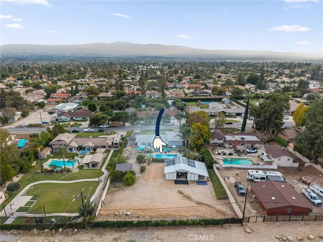 an aerial view of multiple house