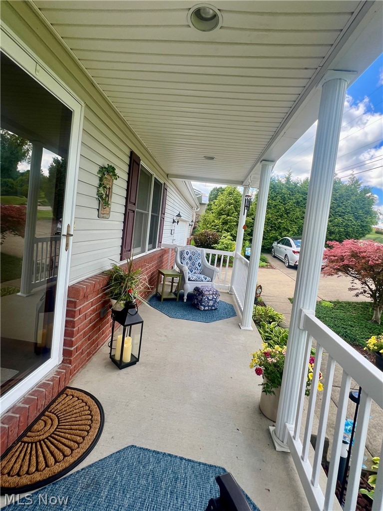 53360 High Ridge Road Bridgeport, OH 43912 - Photo 34 of 41 View of terrace featuring covered porch