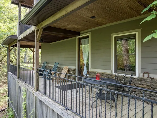 a view of balcony with couch