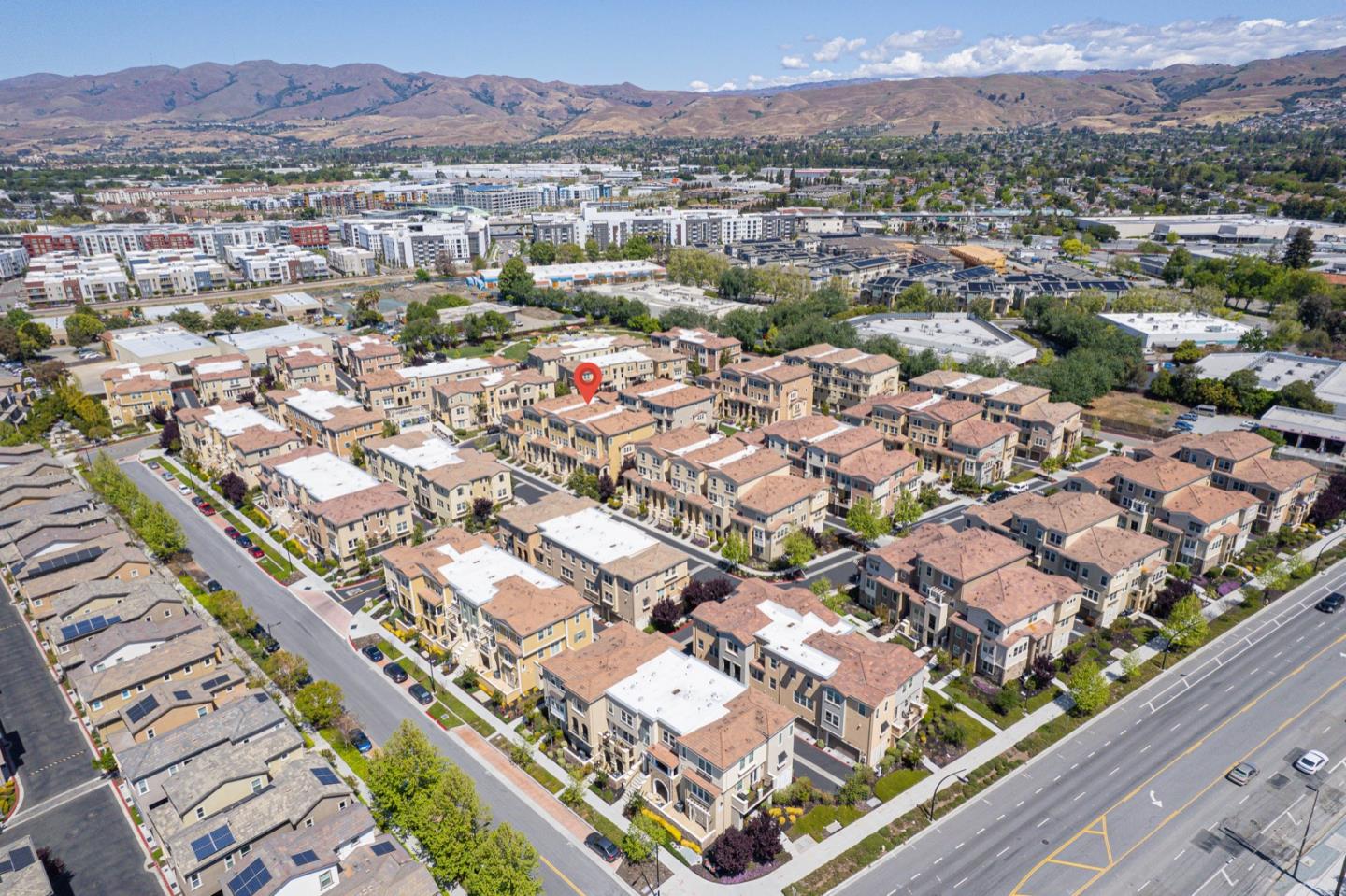1926 Trento Loop Milpitas, CA 95035 - Photo 30 of 43 an aerial view of residential houses and city view