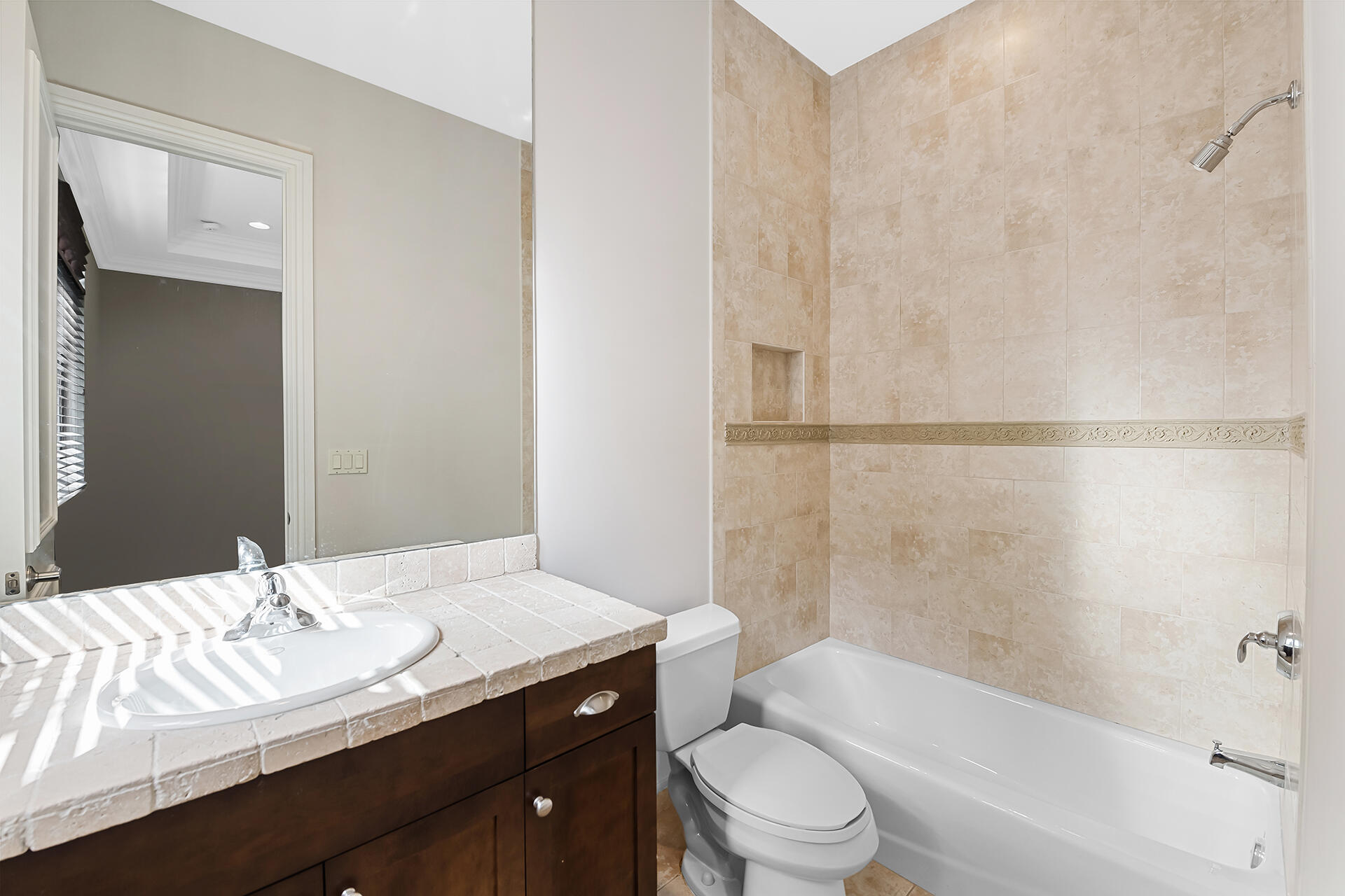 17895 Cadena Drive Boca Raton, FL 33496 - Photo 20 of 68 a bathroom with a granite countertop sink toilet and shower