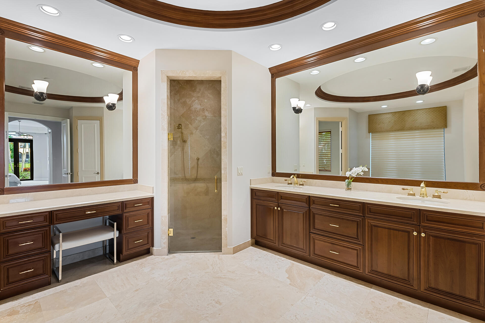 17895 Cadena Drive Boca Raton, FL 33496 - Photo 26 of 68 a spacious bathroom with a double vanity sink double and mirror